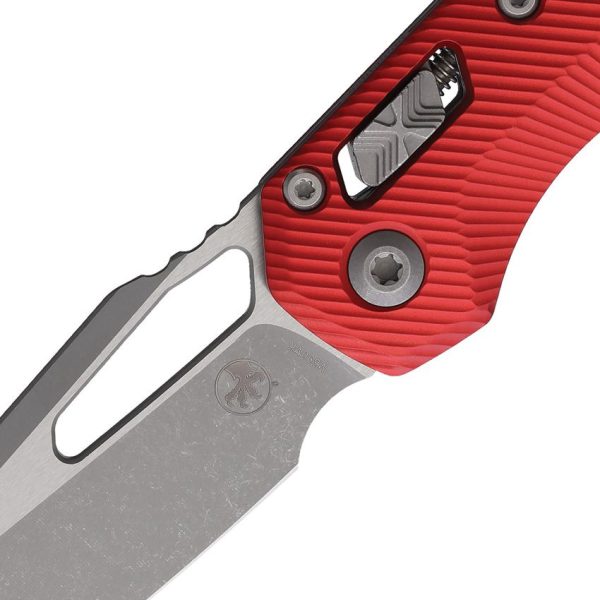 Microtech Ram-Lok AP Red Folding Knife 3.75" Apocalyptic M390MK