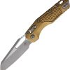 Microtech MSI Ram-Lok Tan Frag M390MK Sheepsfoot