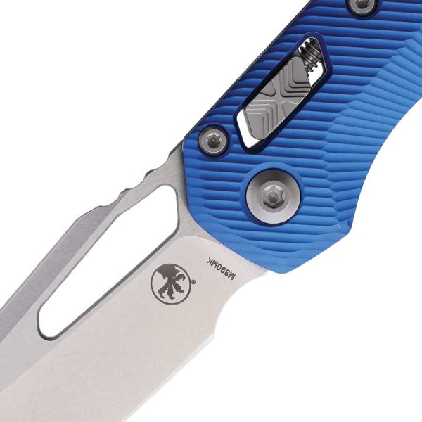 Microtech MSI Ram-Lok Blue Fluted Stonewash M390MK