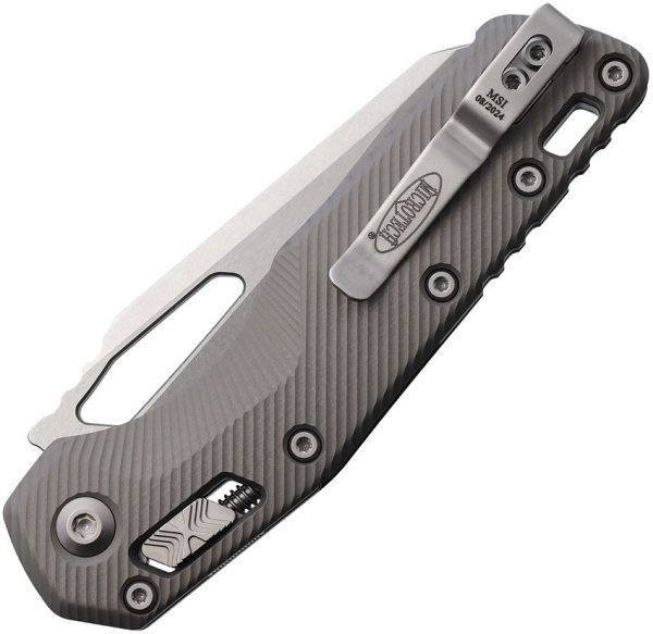 Microtech MSI Ram-Lok SW Gray Aluminum Sheepsfoot