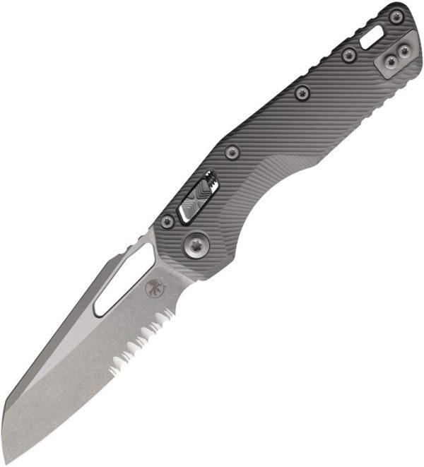 Microtech MSI Ram-Lok AP Gray Apocalyptic Serrated