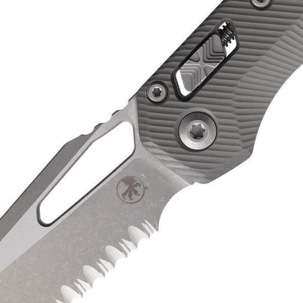Microtech MSI Ram-Lok AP Gray Apocalyptic Serrated