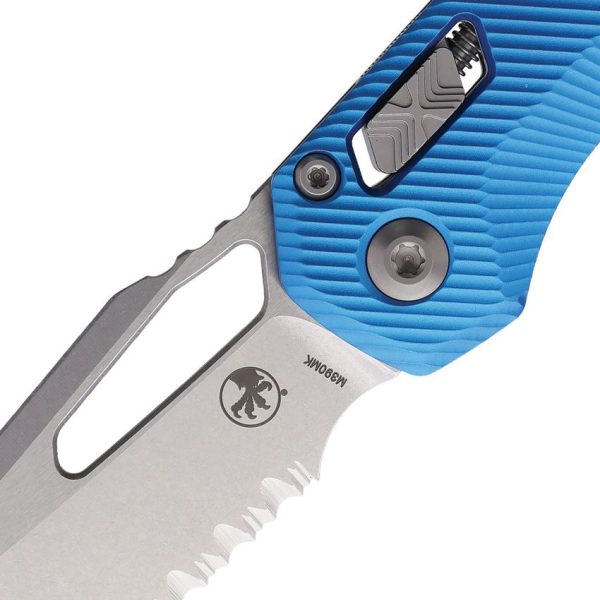 Microtech MSI Ram-Lok SW Blue Folding Knife 3.75" M390MK