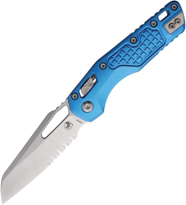 Microtech MSI Ram-Lok Blue Aluminum Folding Knife