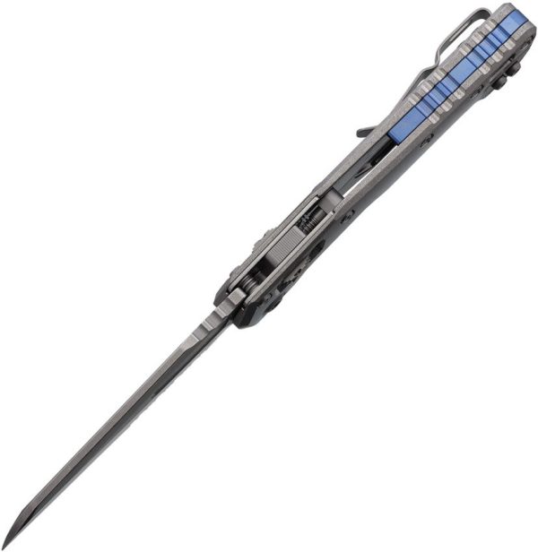 Microtech MSI Ram-Lok Marfione Blue Titanium Accents