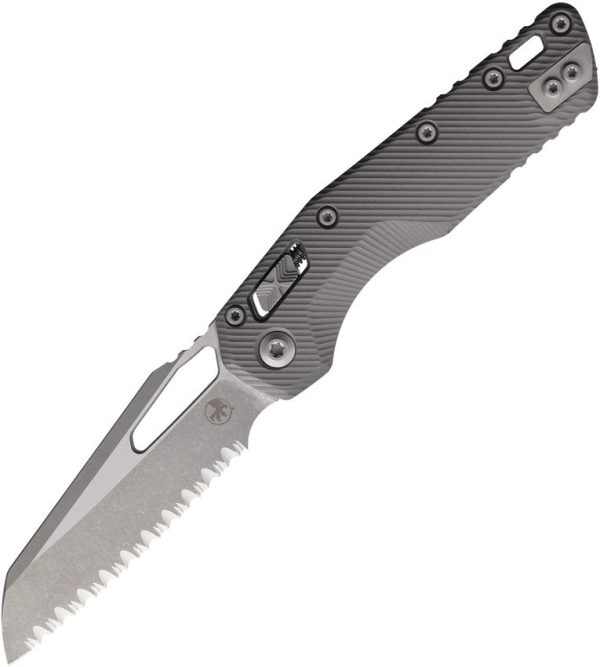 Microtech MSI Ram-Lok AP Gray Aluminum Serrated