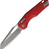 Microtech MSI Ram-Lok AP Red Aluminum Serrated