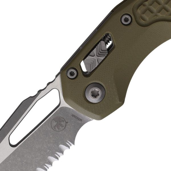 Microtech MSI Ram-Lok AP Serrated - OD Green Frag G10
