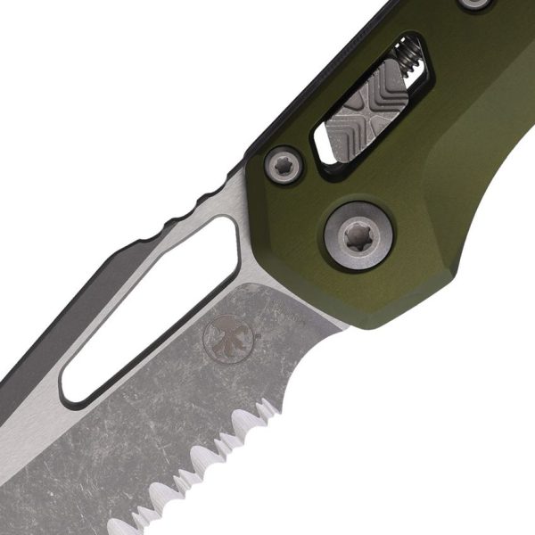 Microtech MSI Ram-Lok AP Sheepsfoot - OD Green Aluminum