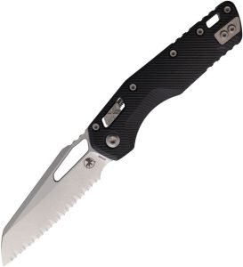 MCT21012FLGTBK.jpg Microtech MSI Ram-Lok SW Serrated - Black Fluted G10