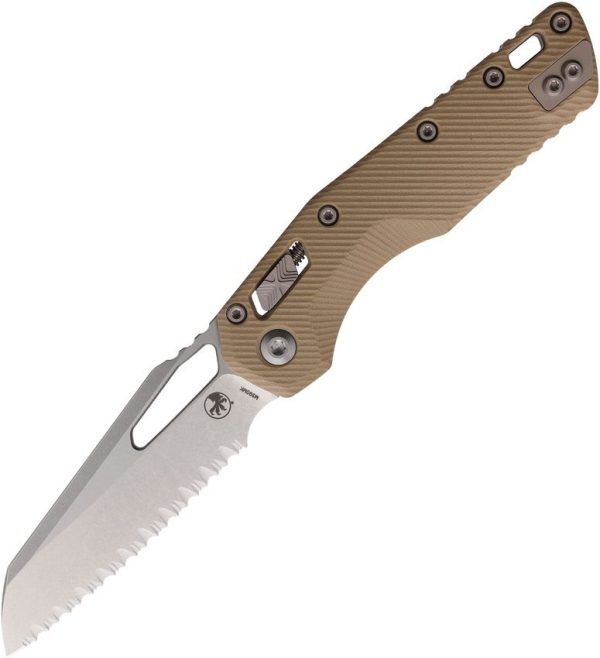 Microtech MSI Ram-Lok SW Serrated - Tan Fluted G10