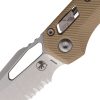 Microtech MSI Ram-Lok SW Serrated - Tan Fluted G10
