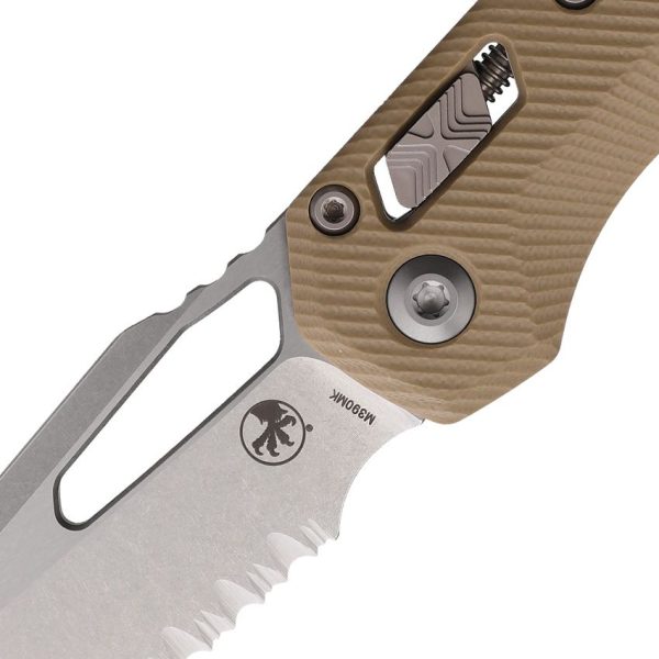 Microtech MSI Ram-Lok SW Serrated - Tan Fluted G10