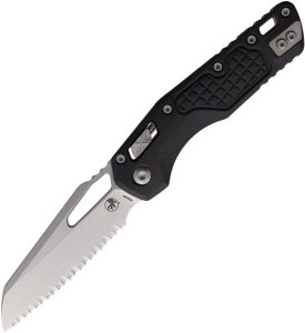 MCT21012FRGTBK.jpg Microtech MSI Ram-Lok SW Serrated - Black Frag G10