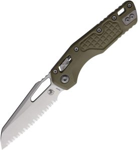 Microtech MSI Ram-Lok S/E Serrated - OD Green Frag G10