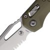 Microtech MSI Ram-Lok S/E Serrated - OD Green Frag G10