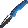 Microtech MSI Ram-Lok Blue Aluminum Folding Knife