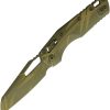 Microtech MSI Ram-Lok SE Cerakote Bamboo Folding Knife