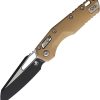 Microtech MSI Ram-Lok Fluted Brown Aluminum Folding Knife