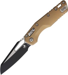 Microtech MSI Ram-Lok Fluted Brown Aluminum Folding Knife