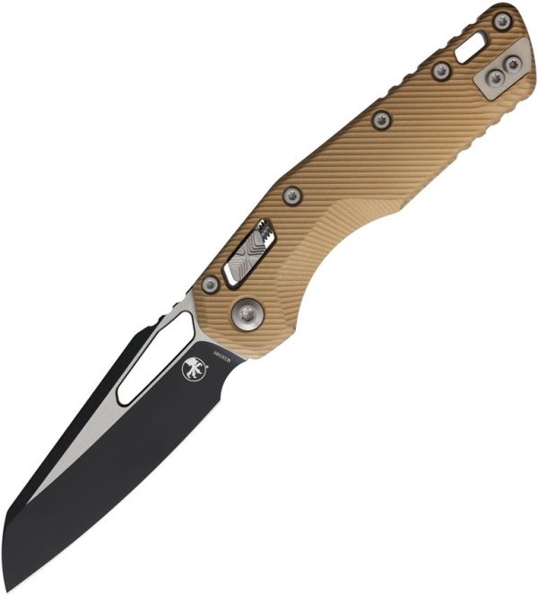 Microtech MSI Ram-Lok Fluted Brown Aluminum Folding Knife