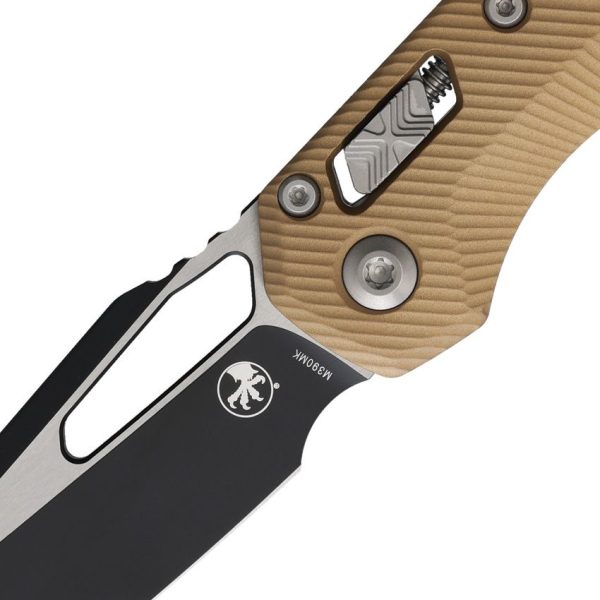 Microtech MSI Ram-Lok Fluted Brown Aluminum Folding Knife