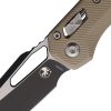 Microtech MSI Ram-Lok Tan Folding Knife 3.75" Bohler M390MK