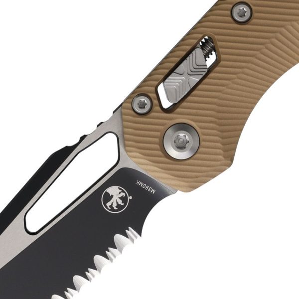 Microtech MSI Ram-Lok Brown Fluted Partial Serrated