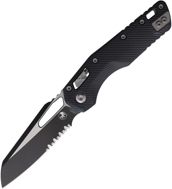 Microtech MSI Ram-Lok Black G10 Partial Serrated
