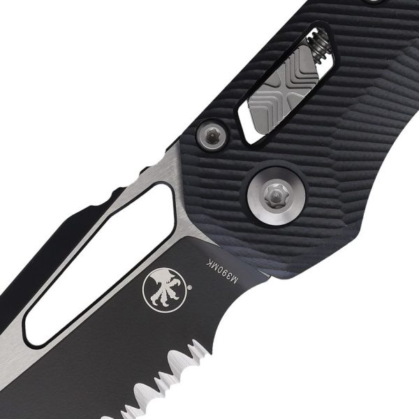 Microtech MSI Ram-Lok Black G10 Partial Serrated
