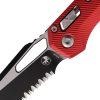 Microtech MSI Ram-Lok Red Fluted Folding Knife M390MK Steel