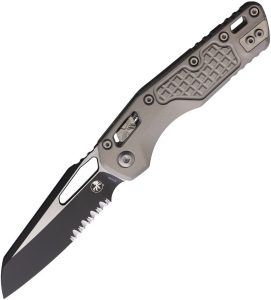 Microtech MSI Ram-Lok Gray Frag Partial Serrated