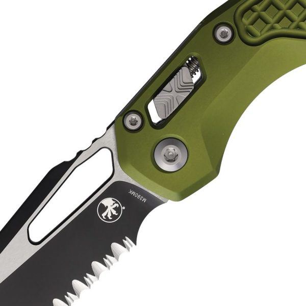 Microtech MSI Ram-Lok OD Green Sheepsfoot Folding Knife