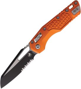Microtech MSI Ram-Lok Orange Sheepsfoot Folding Knife