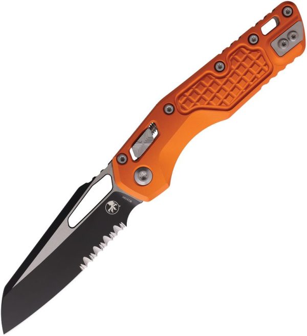 Microtech MSI Ram-Lok Orange Sheepsfoot Folding Knife