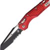 Microtech MSI Ram-Lok Red Sheepsfoot Folding Knife