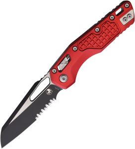 Microtech MSI Ram-Lok Red Sheepsfoot Folding Knife