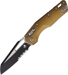 Microtech MSI Ram-Lok Tan Sheepsfoot Folding Knife