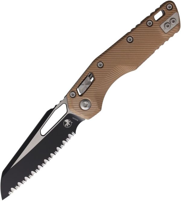 Microtech MSI Ram-Lok FS Brown Sheepsfoot Folding Knife