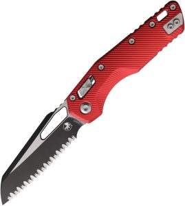 Microtech MSI Ram-Lok FS Red Sheepsfoot Folding Knife