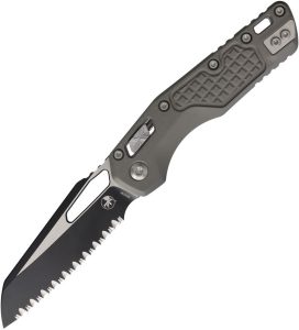 Microtech MSI Ram-Lok Gray Frag Sheepsfoot Folding Knife