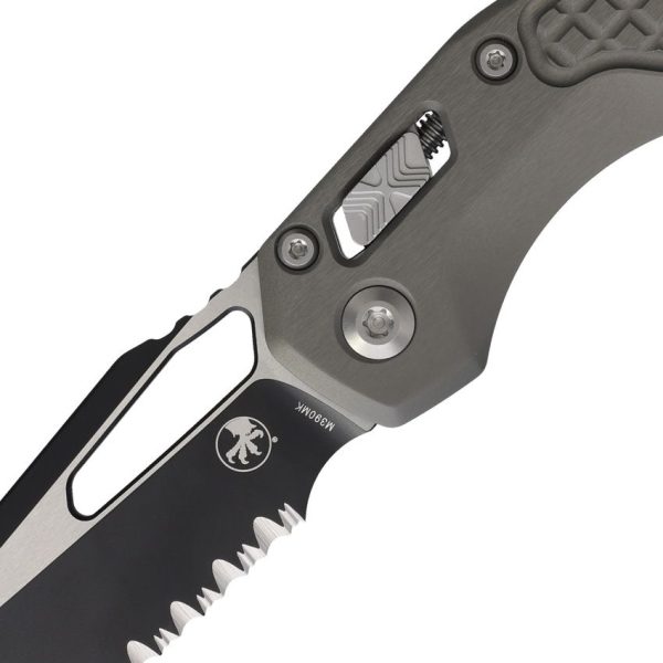Microtech MSI Ram-Lok Gray Frag Sheepsfoot Folding Knife