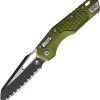 Microtech MSI Ram-Lok FS OD Green Sheepsfoot Folding Knife