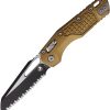 Microtech MSI Ram-Lok Tan Frag Aluminum Folding Knife