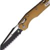 Microtech MSI Ram-Lok Tan Aluminum Folding Knife