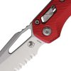 Microtech MSI S/E Ram-Lok Red Fluted Aluminum Knife