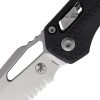 Microtech MSI Ram-Lok 210T Stonewash Black Serrated