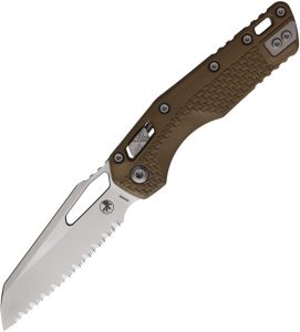 Microtech MSI Ram-Lok Dark Earth Stonewash Serrated