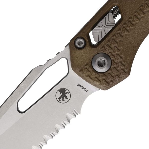 Microtech MSI Ram-Lok Dark Earth Stonewash Serrated