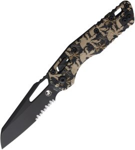Microtech MSI Ram-Lok PS Claw Camo Partially Serrated